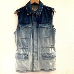 Ecote Denim Ombre Vest